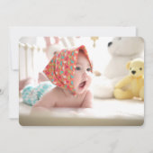 Onederful avocado 1e verjaardag partij foto kaart (Achterkant)