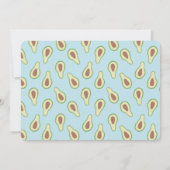 Onederful avocado 1e verjaardag partij foto kaart (Achterkant)