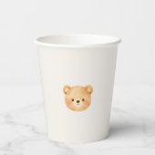 Onederful Bear First Birthday Paper Cups Papieren Bekers (Achterkant)