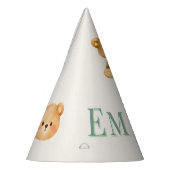 Onederful Bear First Birthday Party Hat Feesthoedjes (Links)