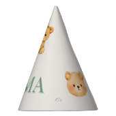 Onederful Bear First Birthday Party Hat Feesthoedjes (Rechts)