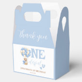 Onederful Bear Hot Air Balloon 1st Birthday Bedankdoosjes (Geopend)