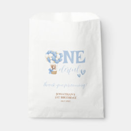 Onederful Bear Hot Air Balloon 1st Birthday Thanks Bedankzakje