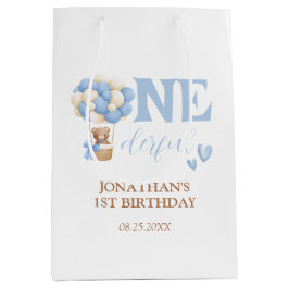 Onederful Beer heteluchtballon 1st Verjaardag Medium Cadeauzakje