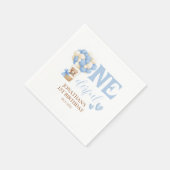 Onederful Beer heteluchtballon 1st Verjaardag Servet (Hoek)