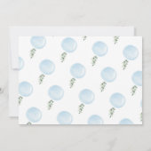 ONEderful blauwe ballon jongens 1e verjaardag foto Kaart (Achterkant)