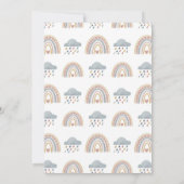 Onederful Boho Terracotta 1e verjaardag uitnodigin Kaart (Achterkant)