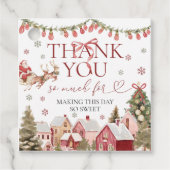 ONEderful Christmas Favor Tag Bedankjes Labels (Voorkant)