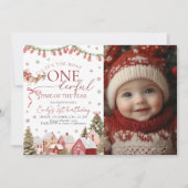 ONEderful Christmas Photo Invitation Kaart (Voorkant)