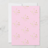 Onederful Coquette Pink Bow Glitter 1e verjaardag Kaart (Achterkant)