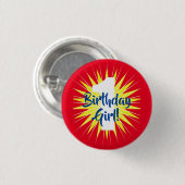 Onederful Cute Super Hero 1e verjaardag Ronde Button 3,2 Cm (Voorkant /achterkant)