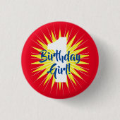 Onederful Cute Super Hero 1e verjaardag Ronde Button 3,2 Cm (Voorkant)