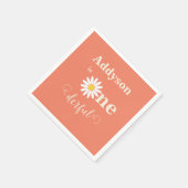 Onederful Daisy Eerste Verjaardag Servet (Hoek)