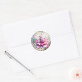 Onederful Fairy Enchanted Forest Verjaardag Sticke Ronde Sticker (Envelop)