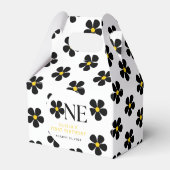 Onederful Floral 1e verjaardagsfeestje Bedankdoosjes (Achterkant)