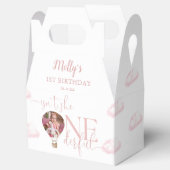 Onederful Foto Ballon Meisje 1e verjaardag Bedankdoosjes (Geopend)