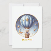 ONEderful Heet Lucht Ballon Bedankkaart (Voorkant)