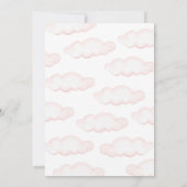 Onederful Hot Air Ballon 1e verjaardag Uitnodiging (Achterkant)