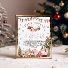 ONEderful Kersttijd Capsule Bord Reclamebord Met Voetstuk