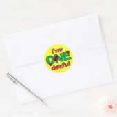 ONEderful Ladybug 1st Birthday Ronde Sticker (Envelop)