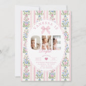 Onederful Love Shack 1st Birthday Fotocollage Kaart (Voorkant)