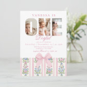 Onederful Love Shack 1st Birthday Fotocollage Kaart (Staand voorkant)