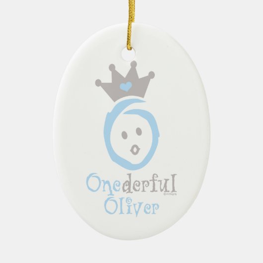 ONEderful Oliver Keramisch Ornament (Voorkant)