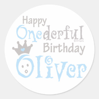 ONEderful Oliver Ronde Sticker