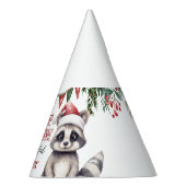 ONEderful Schattigee wasbeer 1e verjaardagsfeestje Feesthoedjes (Rechts)