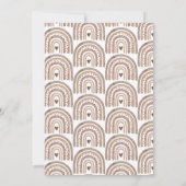 Onederful Uitnodiging 1e Verjaardag Meisje Party B (Achterkant)