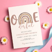 Onederful Uitnodiging 1e Verjaardag Meisje Party B