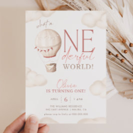 ONEderful Wereld 1e Verjaardag uitnodiging