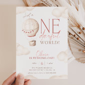 ONEderful Wereld 1e Verjaardag uitnodiging