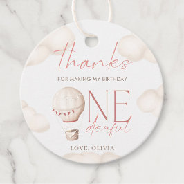 ONEderful Wereld 1e Verjaardagsfeestje Favor Label