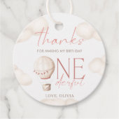 ONEderful Wereld 1e Verjaardagsfeestje Favor Label (Voorkant)