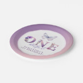 Onederful Wildflower 1e Verjaardag Papier Bord (Gekanteld)