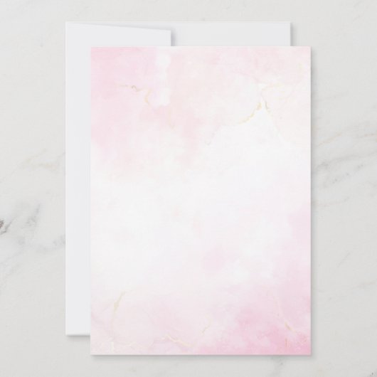 ONEderful Winter Kerstmis Roze 1e Verjaardag Kaart (Achterkant)