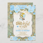 ONEderful World Adventure Map Jongens 1e verjaarda Kaart (Voorkant / Achterkant)