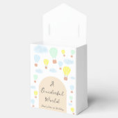 Onederful World Hete Luchtballon 1e Verjaardag Bedankdoosjes (Geopend)