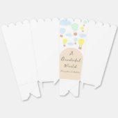 Onederful World Hete Luchtballon 1e Verjaardag Bedankdoosjes (Ongevouwen)