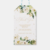 Onederland eerste verjaardag Dank u wel Cadeaulabel (Voorkant)