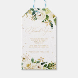 Onederland eerste verjaardag Dank u wel Cadeaulabel