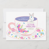 Onederland Eerste Verjaardag Uitnodiging Waterverf (Voorkant)