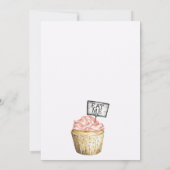 Onederland eerste verjaardagsfeestuitnodiging kaart (Achterkant)