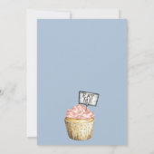 ONEderland Girl's Eerste Verjaardag Uitnodiging (Achterkant)