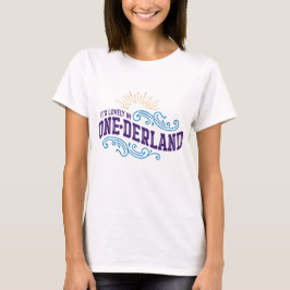 Onederland is het T-shirt van de Kleur van de Leve