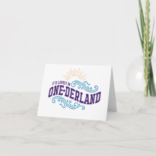 Onederland is Mooie Notecard Kaart (Voorkant)