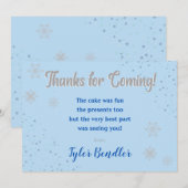 Onederland jongens 1e verjaardag bedankje bedankkaart (Voorkant / Achterkant)