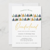 Onederland Kerstboom 1e verjaardag Kaart (Voorkant)