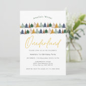 Onederland Kerstboom 1e verjaardag Kaart (Staand voorkant)